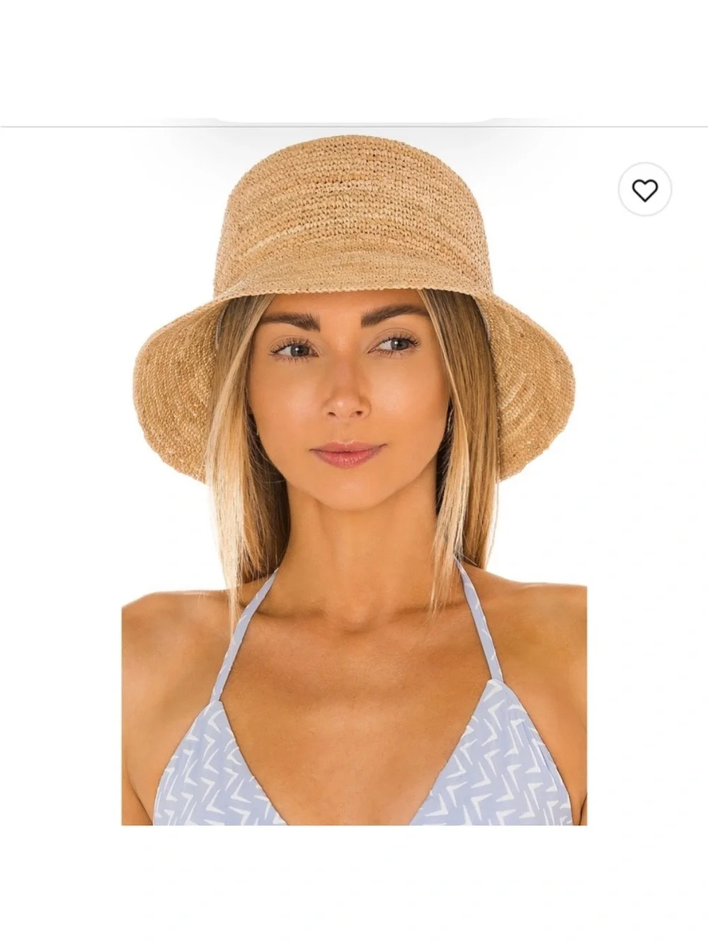 l*space Natural Straw Bucket Hat